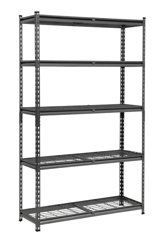 183 x 120 x 40cm | Black | 5 Tier Boltless Wire Shelving Unit | 1000kg load weight