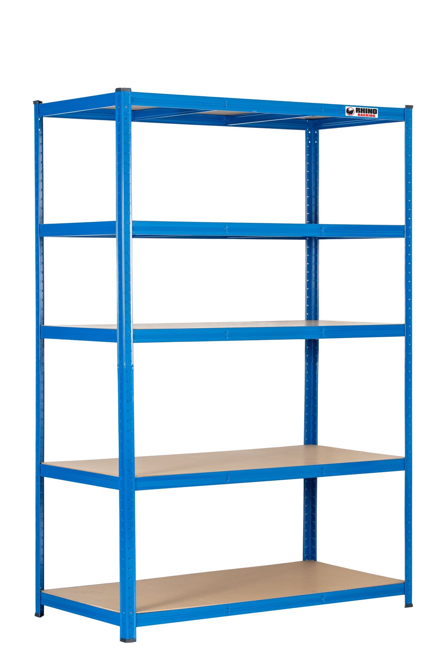 180 x 120 x 60cm | Blue | 5 Tier Boltless Heavy Duty Garage Shelving Unit | 1000kg Load Weight